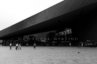 Front of the centraal station in Rotterdam