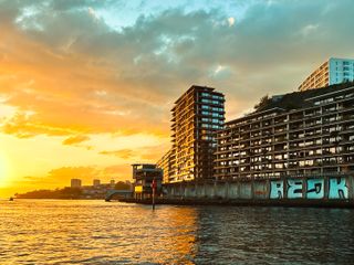 Golden hour on Porto bay