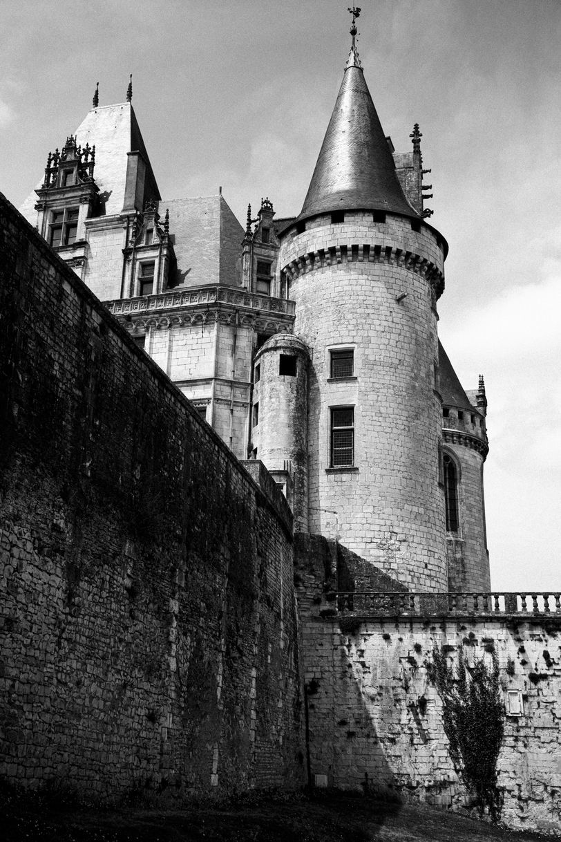 View on a castle from below