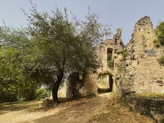 Old ruins where nature took over