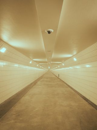 View of a tunnel without seeing its end