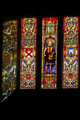 Light going through stained glass