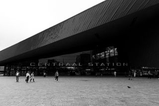 Front of the centraal station in Rotterdam