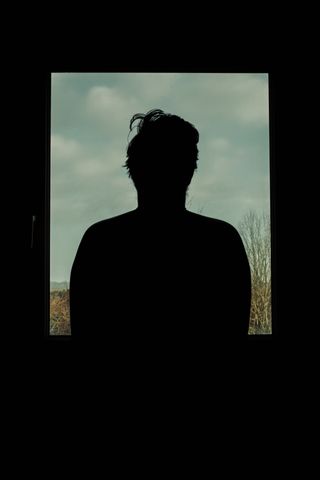 Myself in front of window