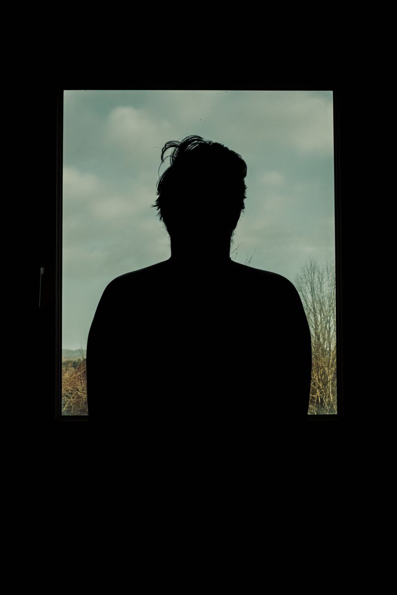 Myself in front of window