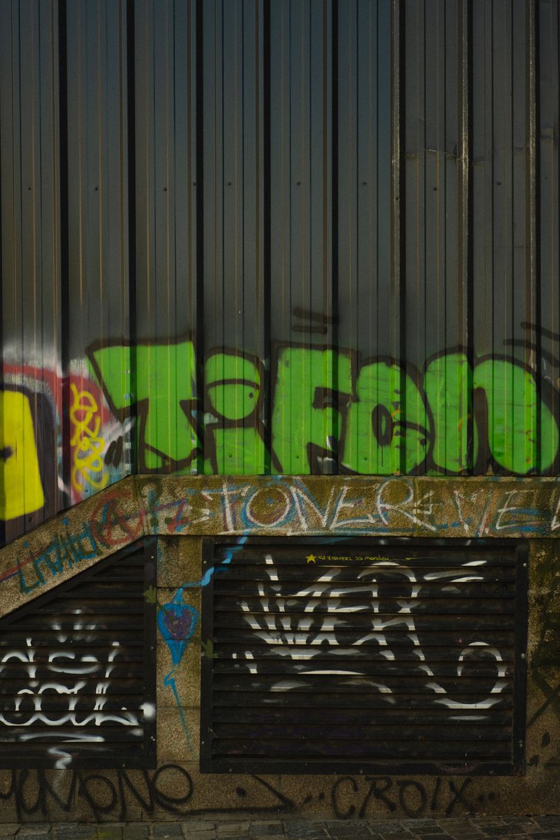 Tagged urban wall