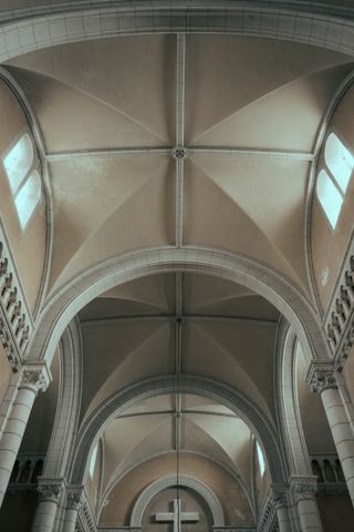 Symmetry in the ceiling of a church